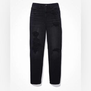 American Eagle relaxed ripped mom jeans